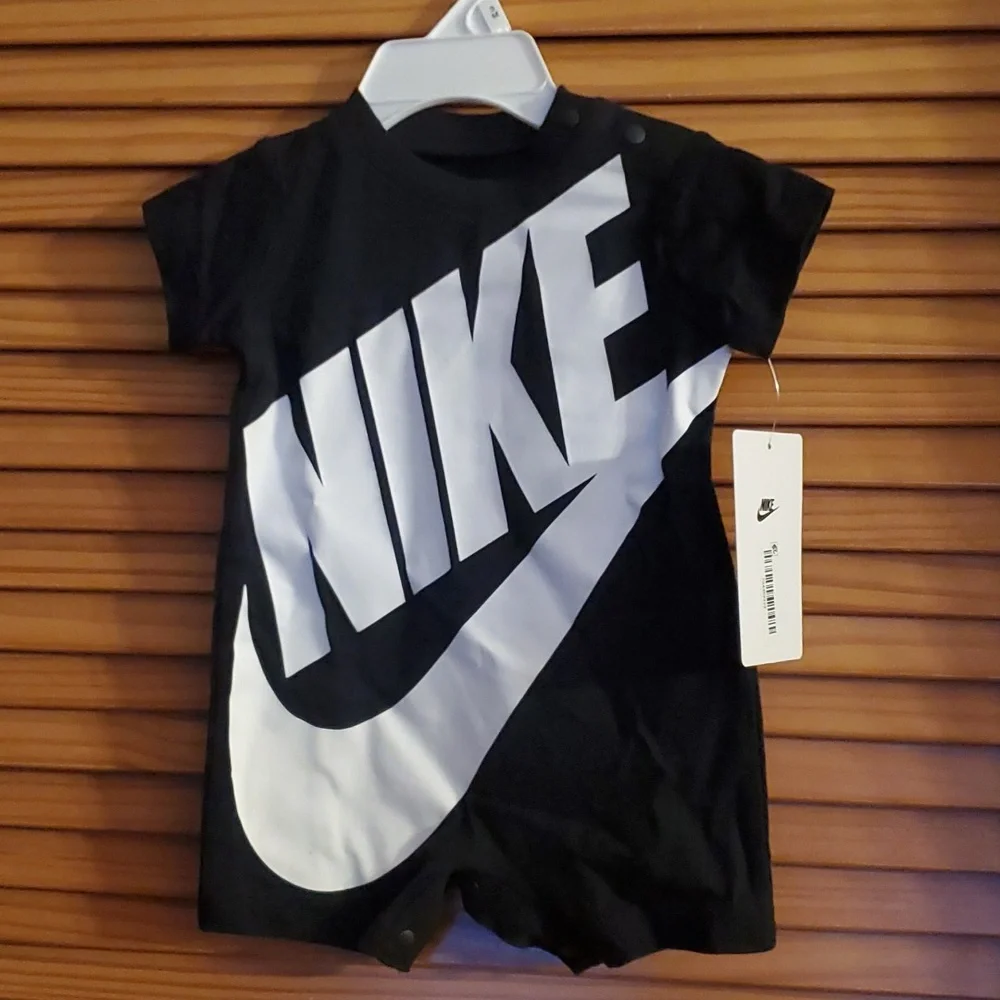 Nike Black Baby Romper